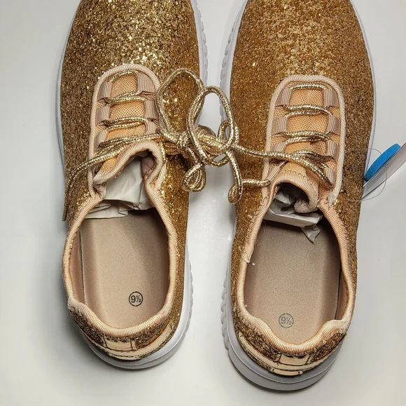 Fashion Glitter Sneakers for Womens Silp On Running Shoes Lightweigt - Picture 11 of 11